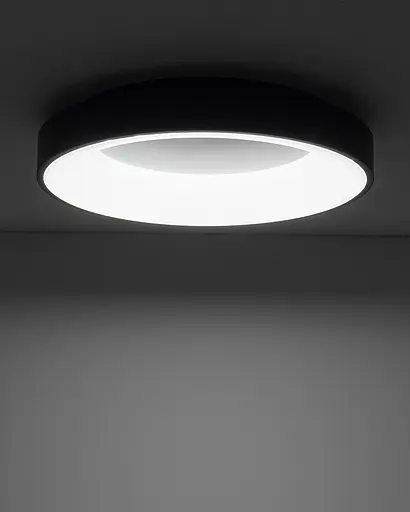 Світильник стельовий Nowodvorski 11211 Nikki Round LED 1x48W 4000K 4200Lm IP20 чорний - фото 2