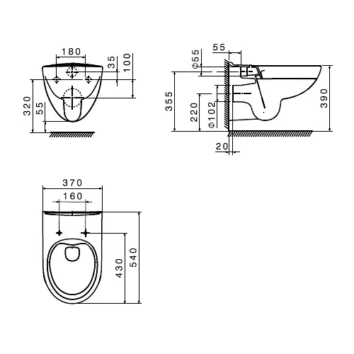Унитаз подвесной Roca Victoria Rimless с сидением Soft Close Slim A34H398000, Белый - фото 4