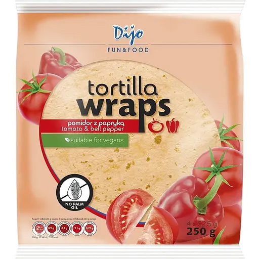 Тортилья Dijo томатная 250 г (4 шт. x 62.5 г)