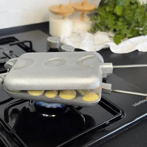 Форма алюмінієва для випікання печива на плиті горішниця "Лісові частування: горішки та грибочки", Ласунка Сірий 86564 - фото 8