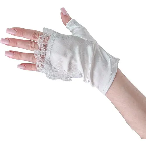 Рукавички-мітенки з гіпюром - фото 2