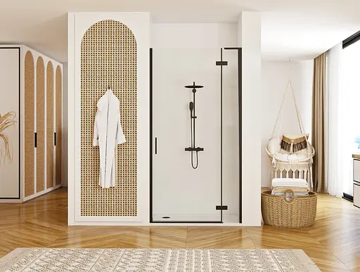 Душевые двери Rea Hugo 90 black REA-K6604 - фото 4