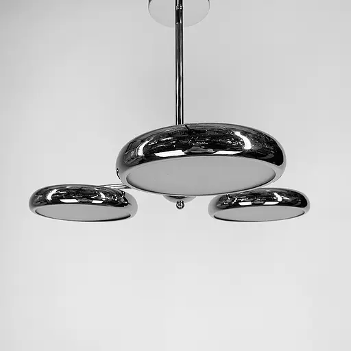 Люстра дизайнерская на 3 световых блока Line.F S 011/3 CR - фото 9