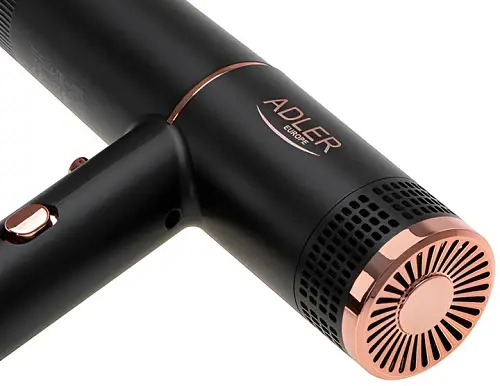 Фен Adler AD-2278, Black, 1400W, 2 скорости, 2 режима, ионизация, концентратор защита от перегрева - фото 7