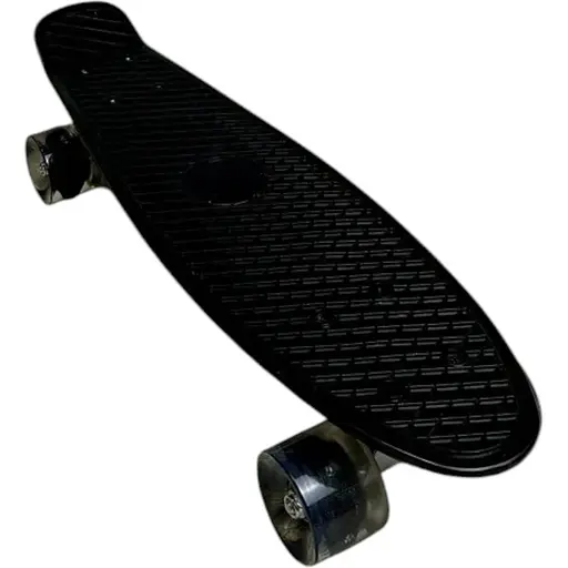 Скейт Пенни Борд A-Toys Penny Board Maraton со светящимися колёсами с декой 55 см черный