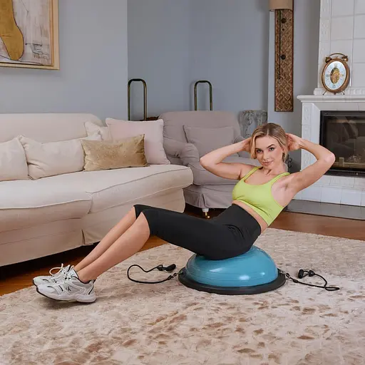 Балансувальна платформа Hop-Sport Bosu HS-L058 блакитний - фото 4