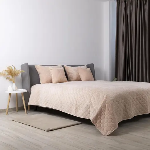 Покрывало ТЕП Velour пудра ромб прямой 180 x 240 см (4-00516_21707) - фото 5