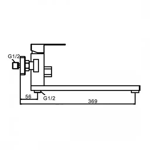 Смеситель для ванны Frap F22802 - фото 2