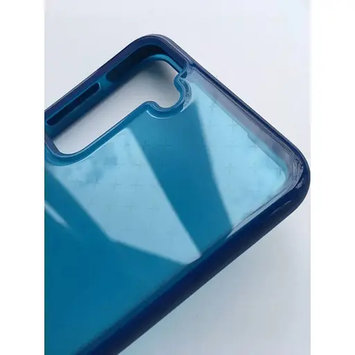 Оригинальный противоударный силиконовый чехол Tech21 Evo Check для Samsung Galaxy S21 FE 5G (6.4 ) Blue - фото 9