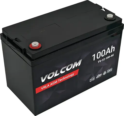 Аккумулятор AGM Volcom 12V 100 Ah VRLA - фото 2