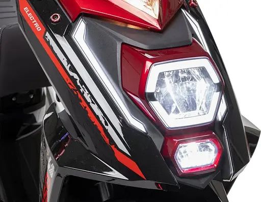 Электроскутер Двухместный Corso Hurricane (2500W 72V/40Ah) Красный - фото 7