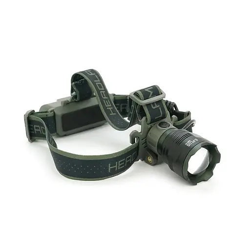 Налобний ліхтарик BP-8099TG, Zoom, 1 режим, корпус метал, водостійкий, живлення від АКБ 18650, індикація заряду, Type-C кабель, BOX