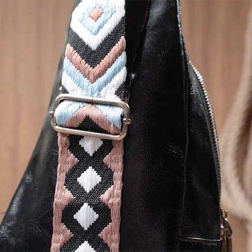 Женская сумка Vintage из экокожи с акцентом на текстильную лямку 18х33х10 см sum0026970 - фото 10