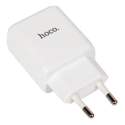 Быстрое зарядное устройство Hoco n5 2 порта 20w блок белый 6931474738905 - фото 2