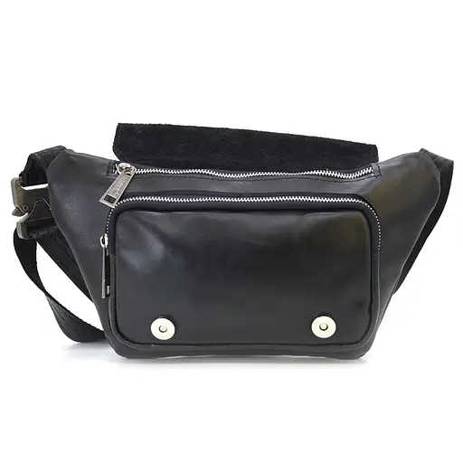 Кожаная мужская сумка на пояс TARWA 14х29х5 см sum0026002 - фото 11