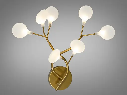 Бра "Світлячок", 7 ламп, золото - фото 1