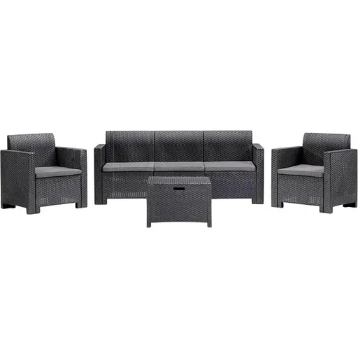 Набор садовой мебели Bica Nebraska 3 графит - фото 1