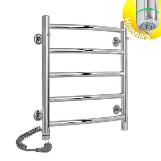 Электрический полотенцесушитель Laris Классик П5 450x500 Э сенсор S3 левый 73207721, Хром, Левое, Электронный - фото 2