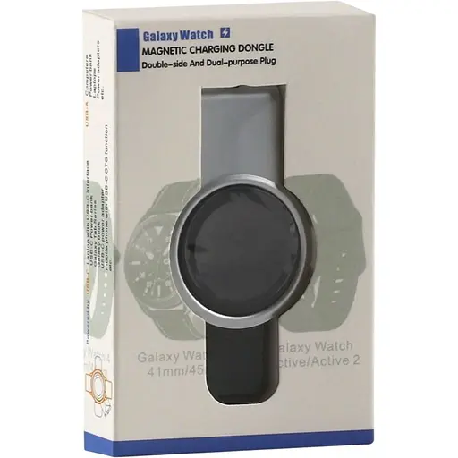 Бездротовий зарядний пристрій Samsung Watch 360° USB та Type-C Black - фото 2