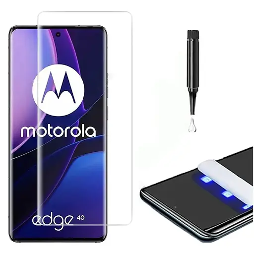 Защитное стекло DK для Motorola Edge 2023/Edge 40 UV Curved 017258 clear 2 шт. - фото 4