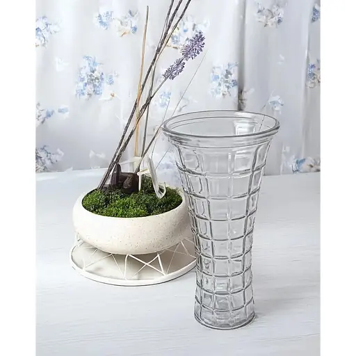 Ваза скляна Vittora Гірський кришталь 30 см VT-V-0010 в асортименті (148160) - фото 4