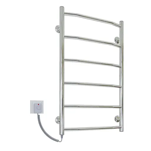 Електрична рушникосушарка Kosser Драбинка Трапеція 700x500/6 EL рег. ДТ09EL, Хром, Ліве - фото 1