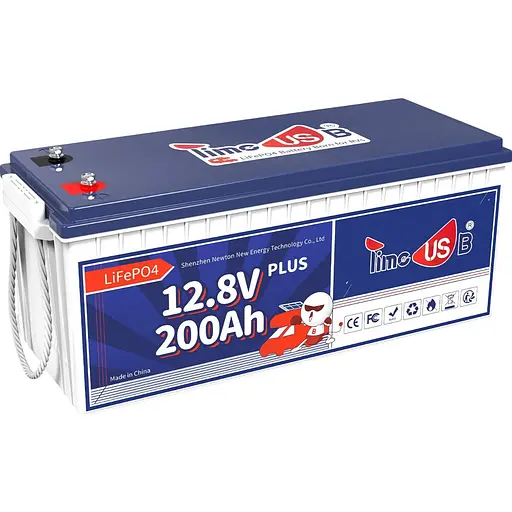 Аккумулятор Timeusb LiFePO4 12V (12.8V/200Ah/2560Wh) (T12V200-200-Plus-8-A160) [158030] - фото 1