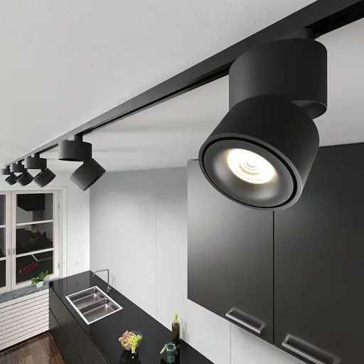 Светильник трековый поворотный LED KW-229/12W NW BK Brille 33-057 - фото 11