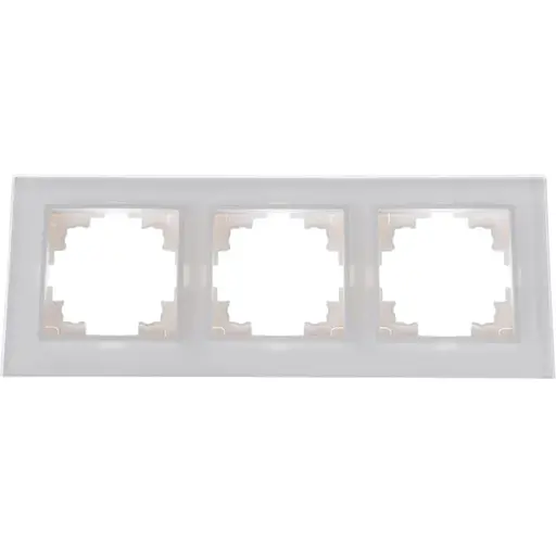 Рамка Brille тройная белая (стекло) NB-3F wh