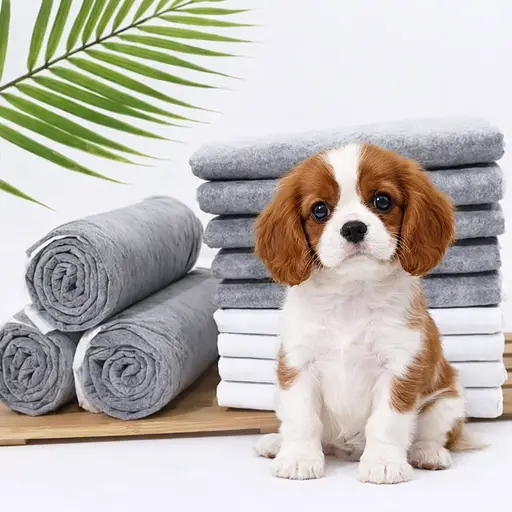 Пелюшки для собак Пухнасте Щастя 60х60 см з бамбуковим вугіллям 30 шт. Чорні - фото 4