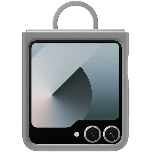 Оригінальний силіконовий чохол із кільцем Samsung Silicone Case для Galaxy Z Flip6 Gray EF-PF741TJEGUA - фото 7