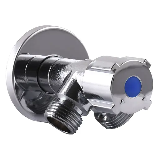 Кран кульовий кутовий подвійний Selba 1/2″х 1/2″х3/4″ Double (SL1599) - фото 4