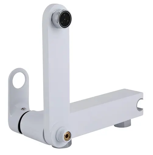 Змішувач для ванни Qtap Jay, Chrome/White (k35) з душовим гарнітуром QTJAY260CRW45554 - фото 4