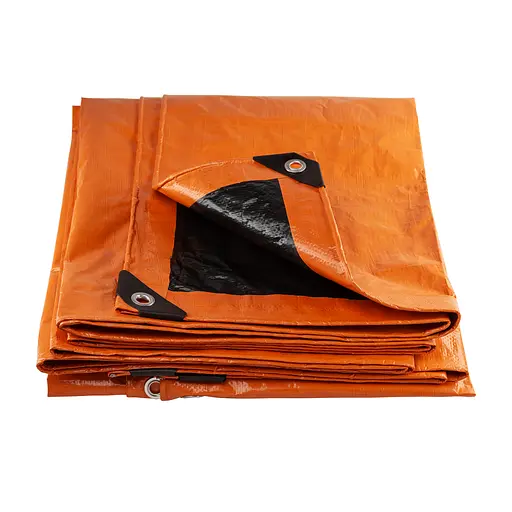 Тент тарпаулиновый Polax 5  6 м, 110 г/м, с люверсами, двусторонняя ламинация (70-122) - фото 1