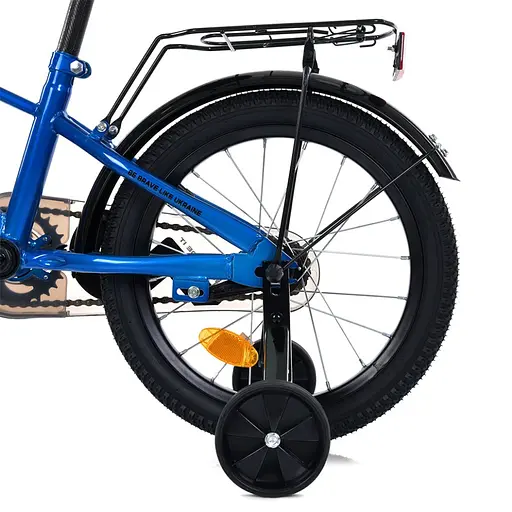 Велосипед дитячий MB 16022-1, 16 дюймів, синьо-білий - фото 4