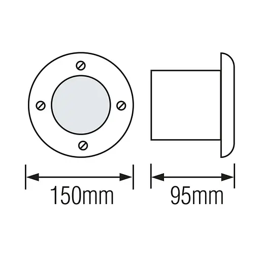 Світильник тротуарний AZUR-9 (079-029-0009-010) мат.хром - фото 2