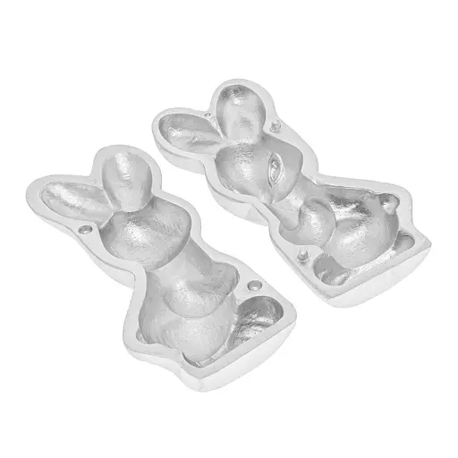 Форма алюмінієва "Зайчик" для випікання святкового цільного кексу 18.5х9х7.5 см, Ласунка Сірий 85018 - фото 4