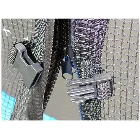 Батут Sky Jump SJ 12ft (374см) синій із зовнішньою сіткою - фото 2