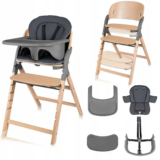 Багатофункціональний стільчик Lionelo Megan Grey Wood (LO-MEGAN GREY WOOD) - фото 5