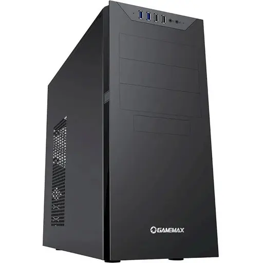 Корпус GameMax MT833-2U3 чорний, без БЖ, Miditower, ATX/MicroATX/Mini-ITX, 2хUSB 3.0,2хUSB 2.0, 441х185х420 мм, 0.5мм (MT833-2U3) - фото 1