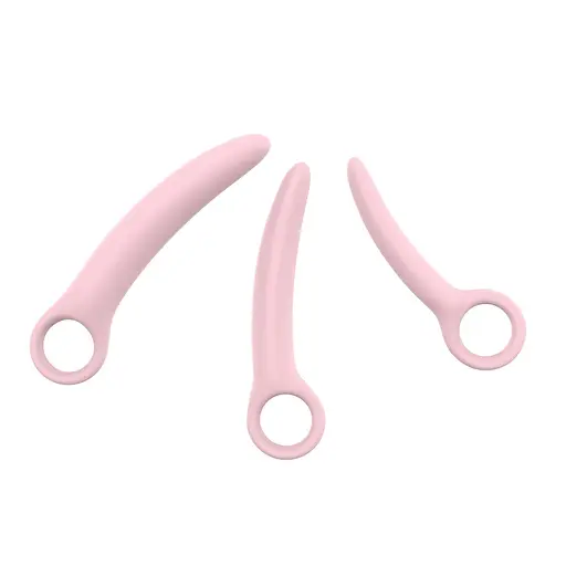 Набір фалоімітаторів Erospace Sweet Play A13 3 шт. рожевий - фото 6