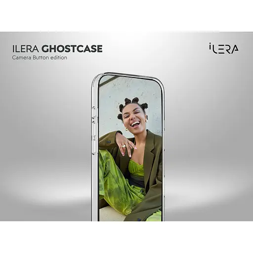 Чехол iLera GhostCase Camera Button with MagSafe для Apple iPhone Air Transparent ILGCAClCaBk17Air (150398) - фото 9