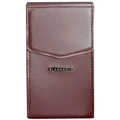 Вертикальна жіноча шкіряна сумка Mini поясна / кроссбоді бордова - фото 1