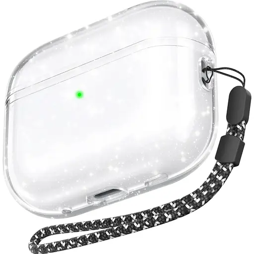 Чехол AhaStyle Transparent Case для Airpods Pro 2 Glitter [133866]