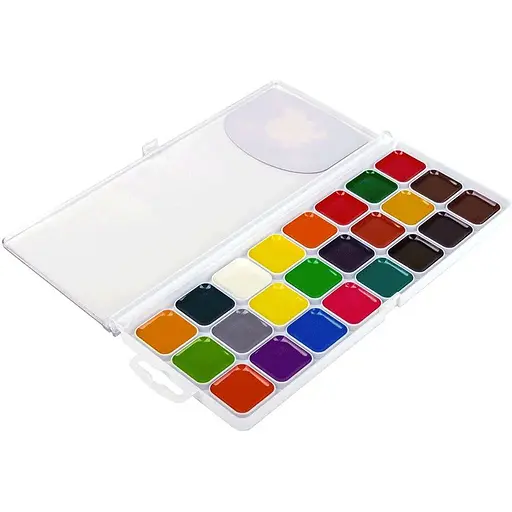 Набір медової акварелі Гамма Творчість 24 кольри без пензлика пластик - фото 2