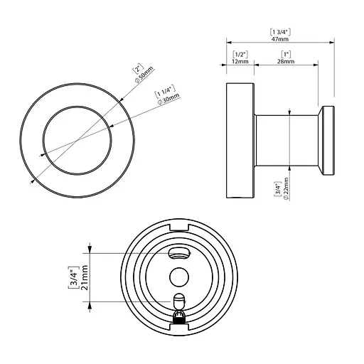 Крючок одинарный Sonia ASTRAL BLACK 185160 (000026853) - фото 5