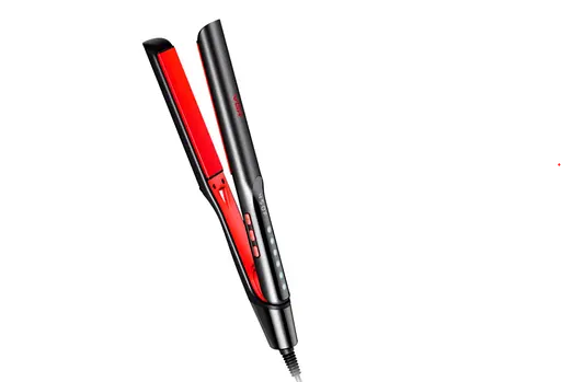 Випрямляч VGR V-516 з керамічним покриття та терморегулятором до 150-230°C дисплей 60 Вт Чорно-червоний - фото 2