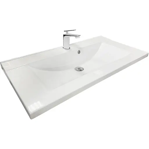 Раковина Adamant умивальник QUANTO штучний камінь прямокутна - фото 1