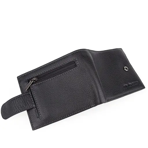 Портмоне чоловіче шкіряне De Esse LC47891-1 чорне на кнопці - фото 5