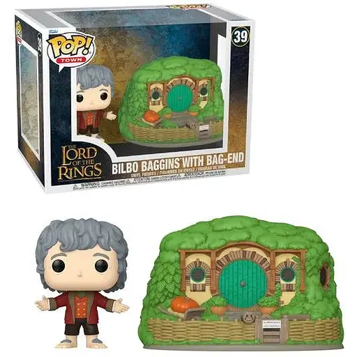 Фігурка Funko Pop Володар кілець Більбо Lord of the Rings Bilbo & Bag End 10 см LOTR B 39